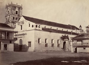 Paysage tropical, cathédrale, Carthagène, 1871