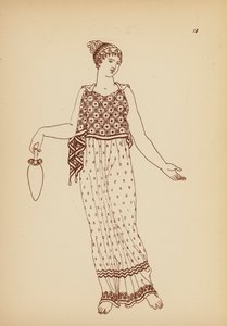 Costume féminin grec ancien - John Moyr Smith