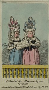Un duo au concert de Hanover Square, 1788