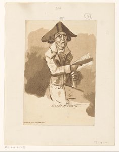 Homme à une vente de tableaux