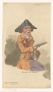 Homme à une vente de tableaux
