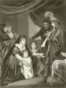 Lady Elizabeth Gray suppliant Édouard IV de protéger ses enfants