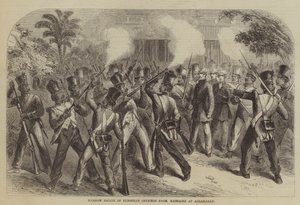 Évasion étroite des officiers européens du massacre à Allahabad
