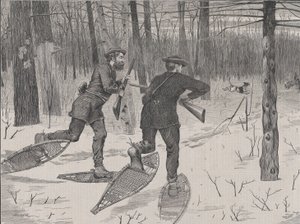 Chasse au cerf dans les Adirondacks en hiver, Every Saturday, Vol. II, New Serie..., 21 janvier 1871
