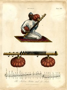 Guitare indienne avec échelle