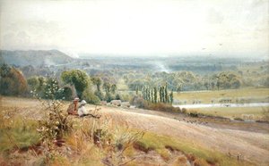 Vue de Hedsor Hill sur la Tamise, près de Cookham - John Pedder