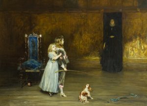 Scène du Roman de Walter Scott 