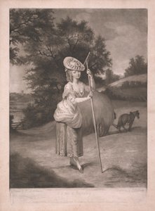 Une dame à la fenaison - John Raphael Smith