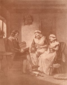 Bonheur domestique, Laetitia avec ses parents, 1789 - John Raphael Smith