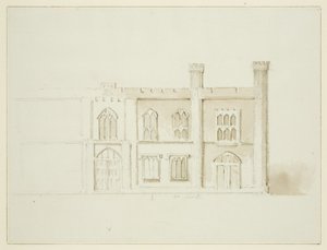 Plan de M. Garrard pour les bâtiments municipaux proposés à Queen Square - John Reverend Eden