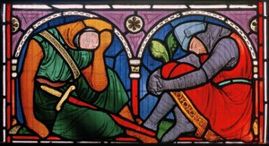 Denstone, All Saints, Clayton & Bell, John Richard Clayton, Chevaliers endormis, La Résurrection