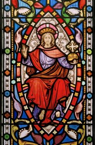 Great Milton, St Mary, Clayton & Bell, John Richard Clayton, Christ en majesté
