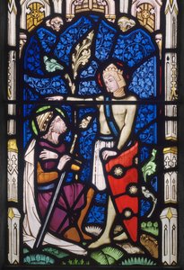 Fenêtre avec deux saints masculins