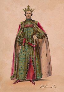 Prince Albert en costume de roi Plantagenêt Édouard III pour le Bal Costumé, 12 mai 1842