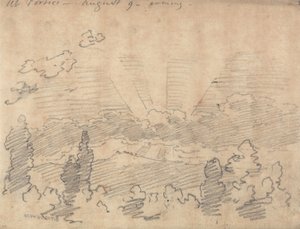 A Portici, le soir du 9 août - John Robert Cozens