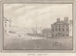 Bath : Queen Square - John Robert Cozens