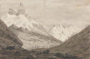 Entre Chamonix et Martigny - John Robert Cozens