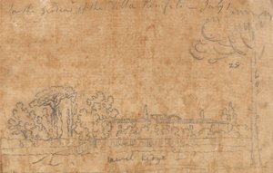 Dans les jardins de la Villa Pamphili, le 1er juillet - John Robert Cozens