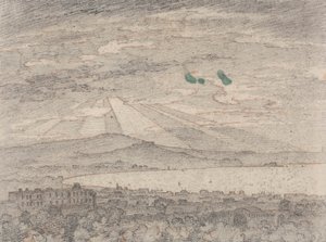 Naples depuis la villa de Sir William Hamilton, Portici - John Robert Cozens