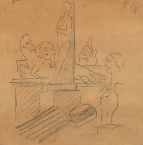Statues et ruines - John Robert Cozens