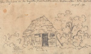 Le Pagliaro dans la plantation de myrtes à la villa de Sir William Hamilton, Portici - John Robert Cozens
