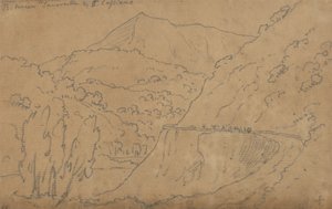 Haut : Entre Tavernelle et Capriano ; Bas : Lago di Bolsena - John Robert Cozens