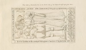 Église de Standon - Tombe de Francis Rose : dessin à la plume, nd [19e siècle]