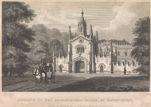 Entrée du Palais Archiépiscopal, à Bishopthorpe (publié par I. T. Hinton); page 34 (Volume Un) - John Rogers