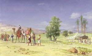Les marchands madianites prenant Joseph à ses frères, 1879