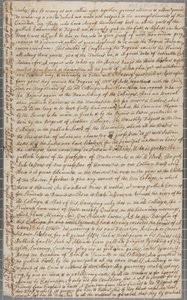 Lettre de John Row, étudiant à St Andrews, à son oncle, 1691