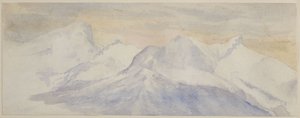 Alpes enneigées - John Ruskin