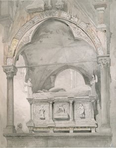 Étude pour le tombeau de Mastino II della Scala à Vérone, 1852