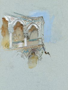 Étude du gothique pisan (partie de la façade de San Michele in Borgo, Pise)