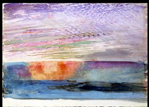 Coucher de soleil à Herne Hill à travers la fumée de Londres, 1876 - John Ruskin
