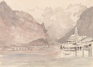 Paysage montagneux suisse - John Ruskin