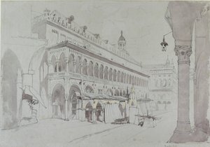 Le Palazzo della Ragione et la Piazza delle Erbe, Padoue, mai 1841