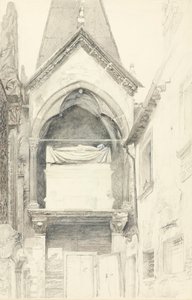 Le tombeau de Cangrande I della Scala, Vérone, 28 mai-29 juin 1869