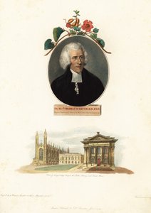 Thomas Martyn, professeur de botanique, Université de Cambridge (gravure)