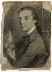 Jeune homme tenant une statuette - John Russell