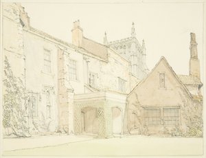 Façade sud de la maison prébende à Lower College Green - John Sanders