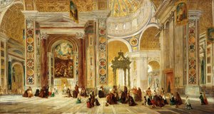Intérieur de Saint-Pierre, Rome, 1824-1885