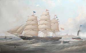 Le navire Utinia au large de Tynemouth - John Scott
