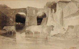 Pont et vaches