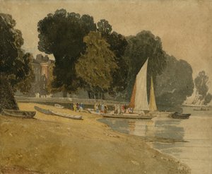Cheyne Walk, Londres, c.1809-10 - John Sell Cotman