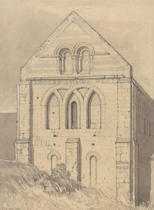 Église de Graville près du Havre de Grâce, Normandie : Fin du transept nord