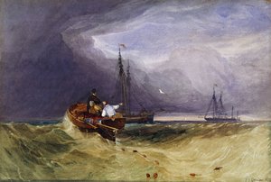 Bateaux de pêche au large de Yarmouth, 1832