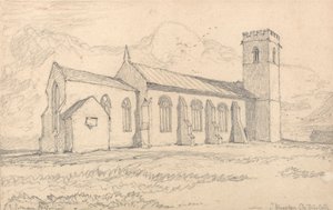 Église de Knapton, Norfolk, vue du nord-est - John Sell Cotman