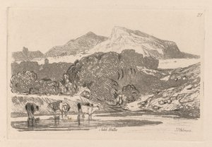 Liber Studiorum : Planche 21, Vue au Nord du Pays de Galles