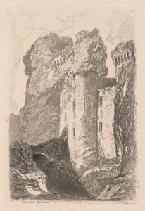 Liber Studiorum : Planche 24, Château de Ragland, Monmouthshire - John Sell Cotman