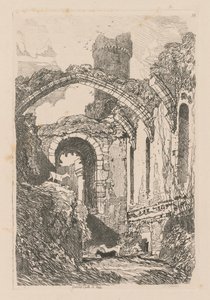 Liber Studiorum : Planche 33, Château de Conway, N. Pays de Galles